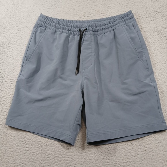 Athletic Works StretchTech Shorts Men's L Tall Gray Drawstring - Picture 2 of 9